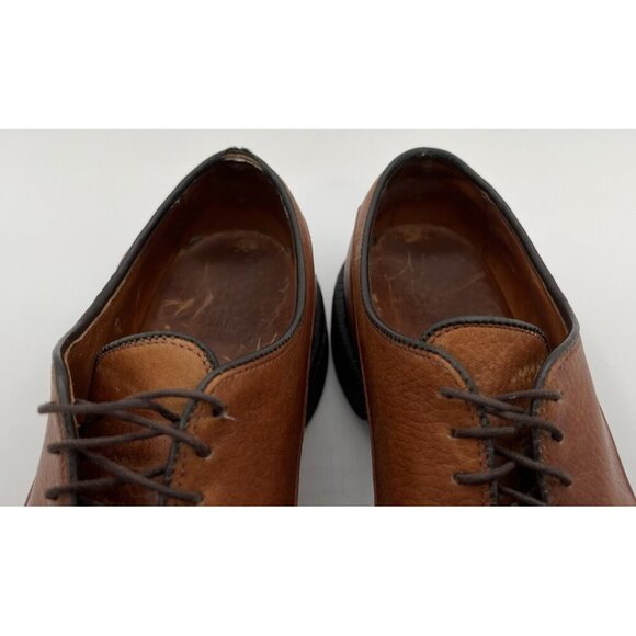 Allen Edmonds Bergland Dress Shoes Mens 7B Brown Leather Oxford Cap Toe Lace Up - Picture 10 of 11